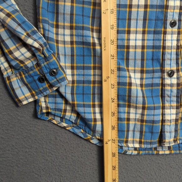 Denim & Supply Ralph Lauren Shirt Mens M Blue Plaid Flannel Long Sleeve Button - Picture 6 of 9